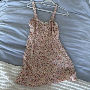 Altar'd State Floral Mini Dress - Pink and White